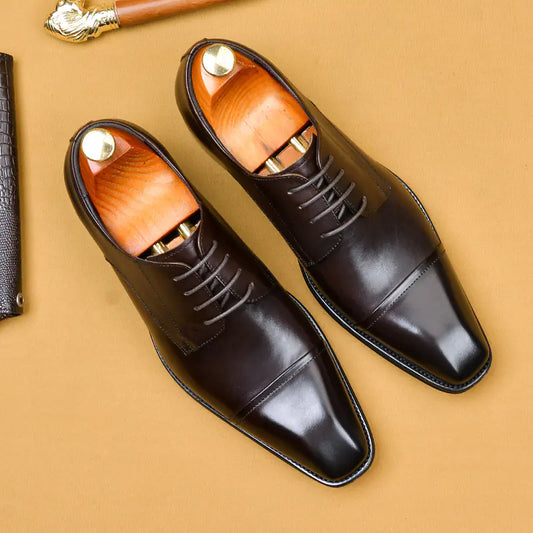 Men's British Leather Formal Business Footwear