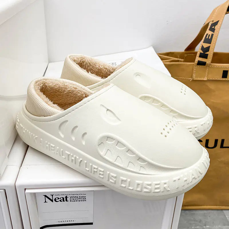 Men's Waterproof Warm Cotton Home Shoes