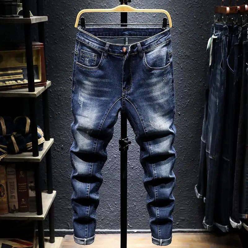 Men's Slim Fit Black Jeans - Versatile Style