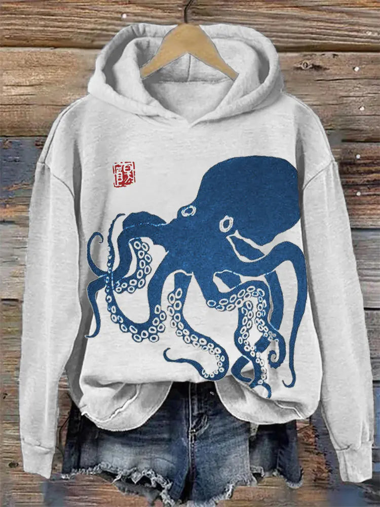 Oversized Women's Casual Hoodie with Hood