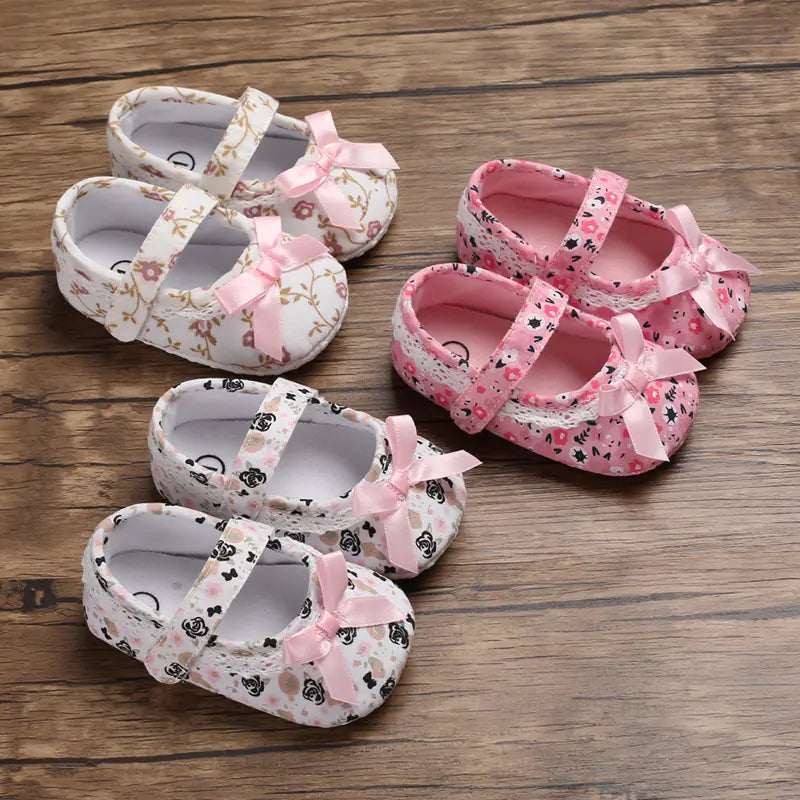Soft Sole Princess Shoes for Baby Girls (0-1 Year)