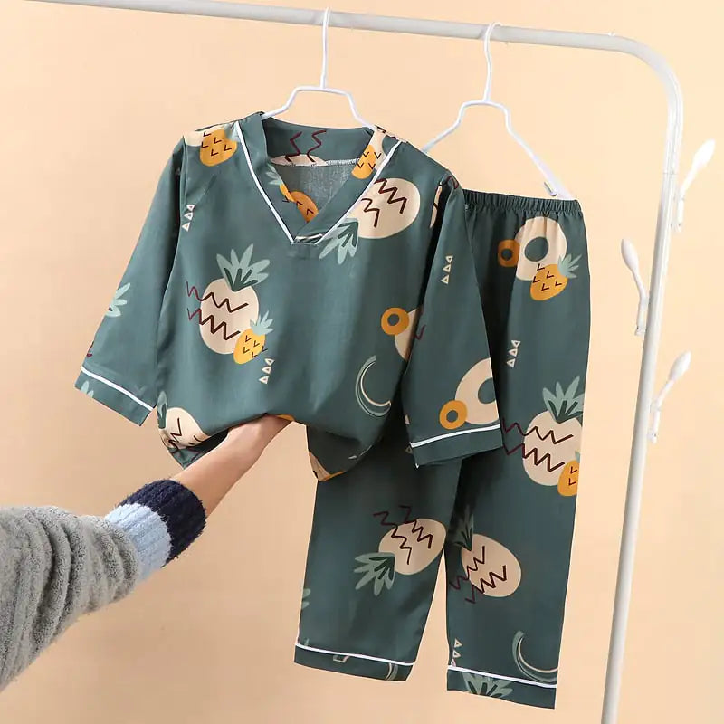Children's Summer Lightweight Printed Homewear Set
