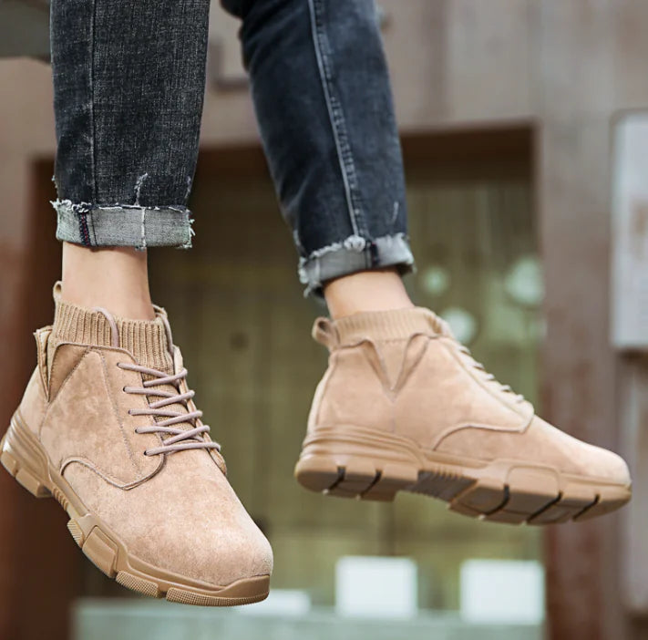 Trendy High-Top Martin Men's Sneakers for Casual Wear