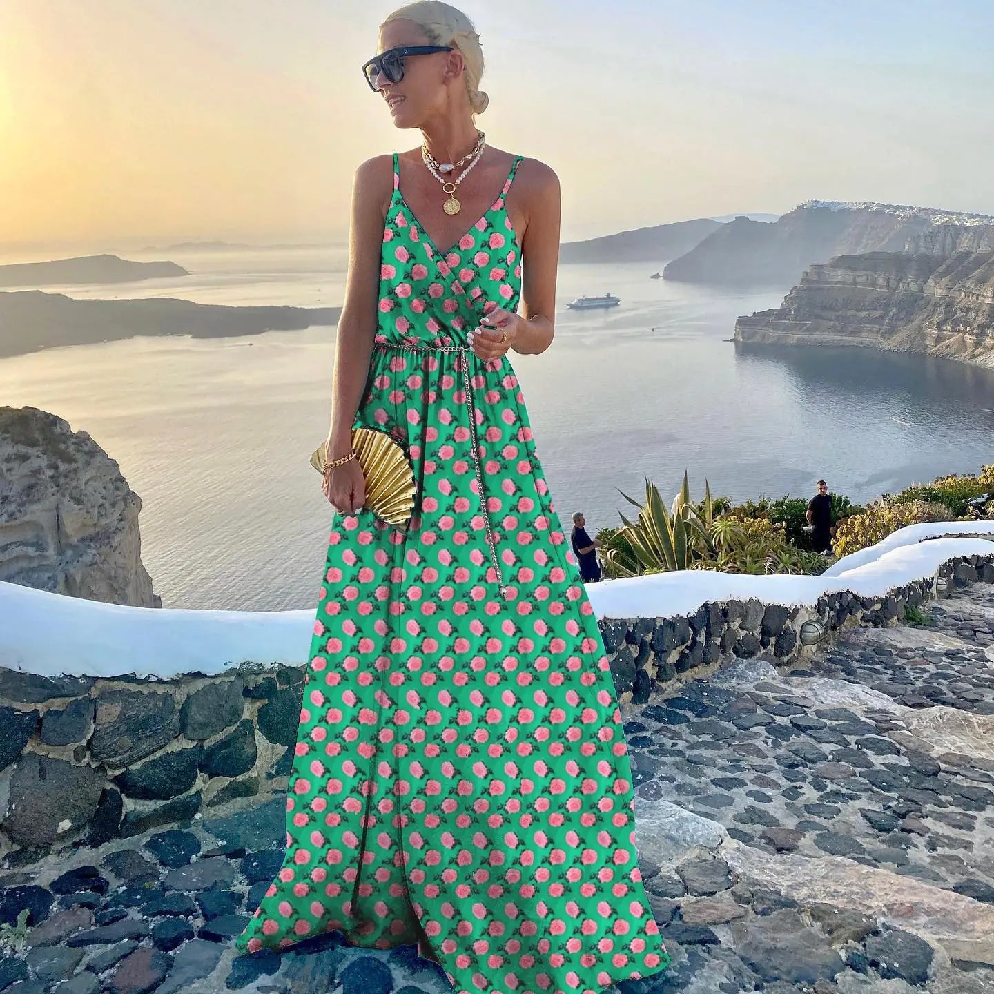 Printed Large Swing Dress for Women
