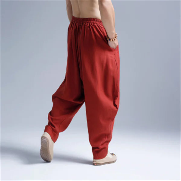 Casual Arc Pants with Ethnic Lantern Style