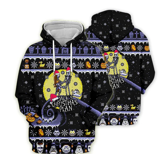 Women's Casual Skull Hoodie for Halloween