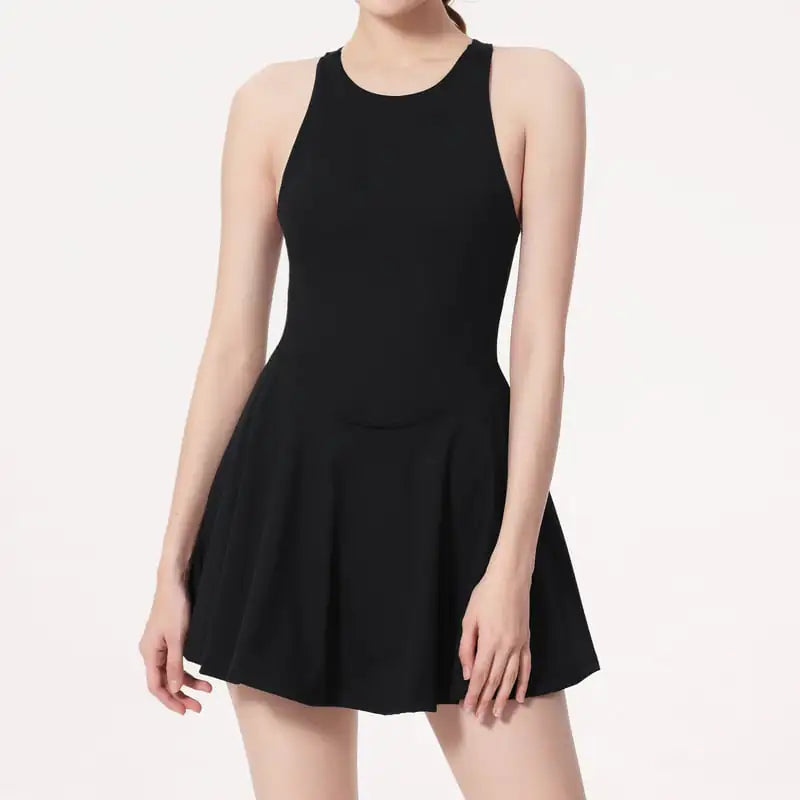 Quick-drying Anti-exposure Yoga Jumpsuit Sports Dress