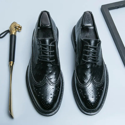 Men's British Style Formal Leather Business Shoes