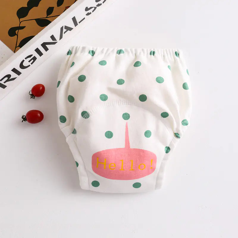 Cotton Pocket Baby Learning Pull-Up Diaper Pants