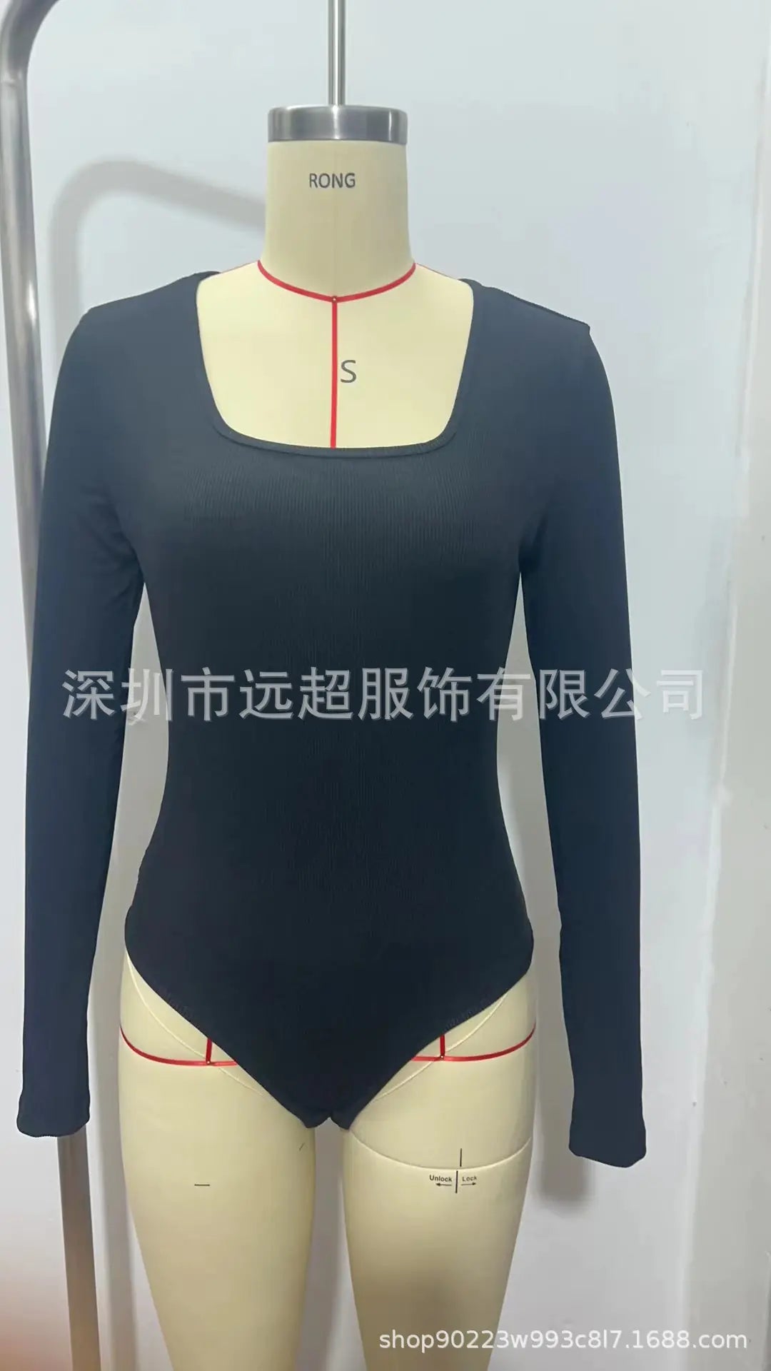 2024 Women's Multicolor Long Sleeve Knit Bodysuit