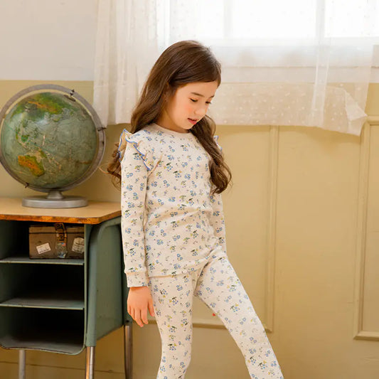 Baby Girl's Home Service Pajamas Set