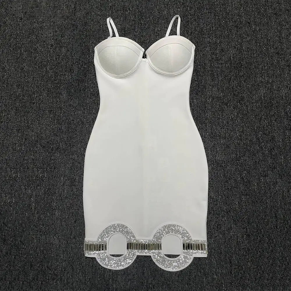 Socialite Slim Fit Spaghetti Strap Bandage Dress for Women