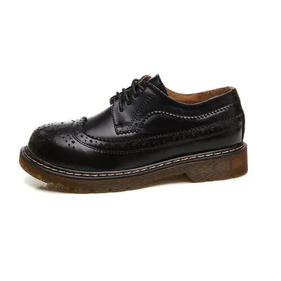 New Women's Retro Leather Oxford Shoes (British Style)