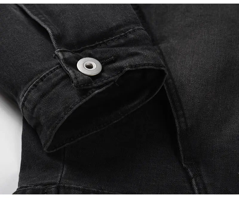 Kanye High Street Washed Distressed Denim Jacket