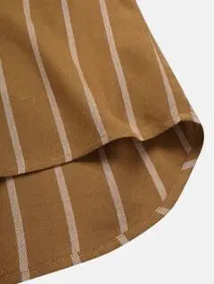 Men's Striped Short Sleeve Collar Shirt - Stylish Design