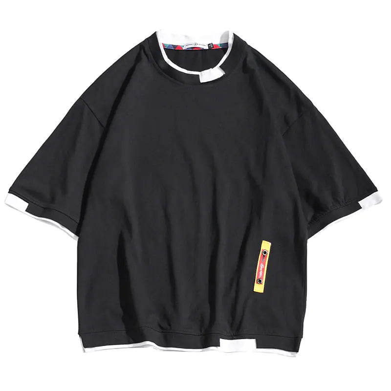 Men's Loose-Fit Round Neck Short Sleeve T-Shirt