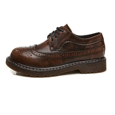 New Women's Retro Leather Oxford Shoes (British Style)