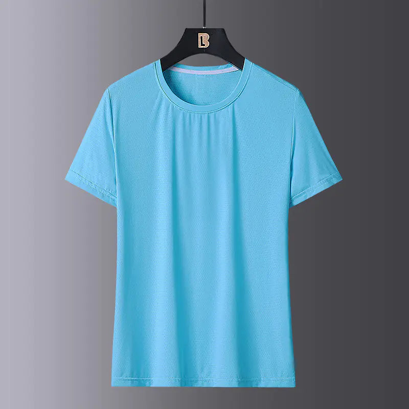 Summer Couple Quick-Dry Ice Silk T-Shirt for Sports