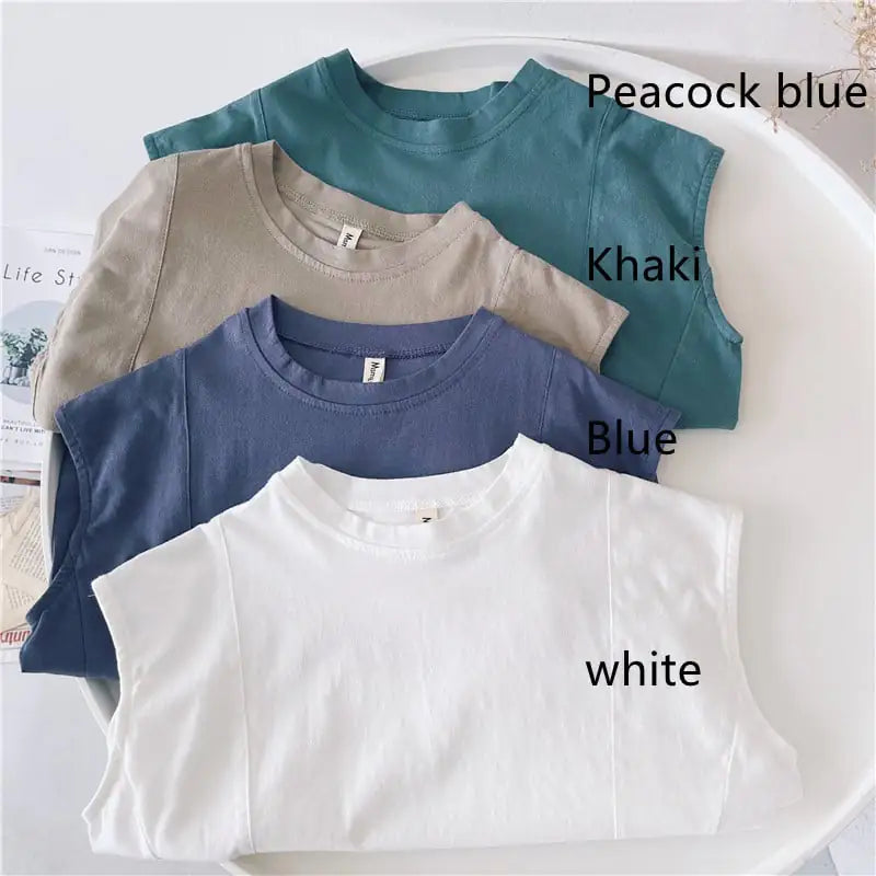 Children's Summer Sleeveless Vest T-Shirt