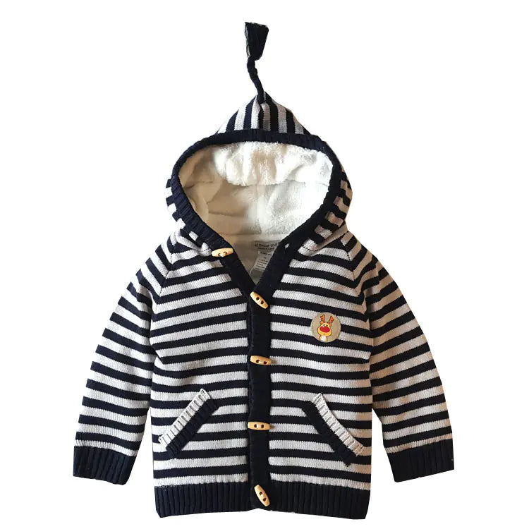 Thick Fleece Cotton Sweater Jacket for Children