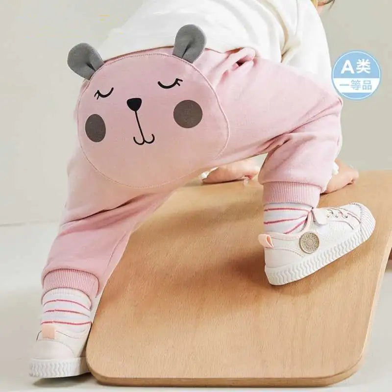 Pure Cotton Baby Pants for Spring and Autumn Wear