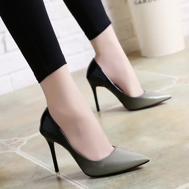 Gradient Color Stiletto High Heels - Single Shoe