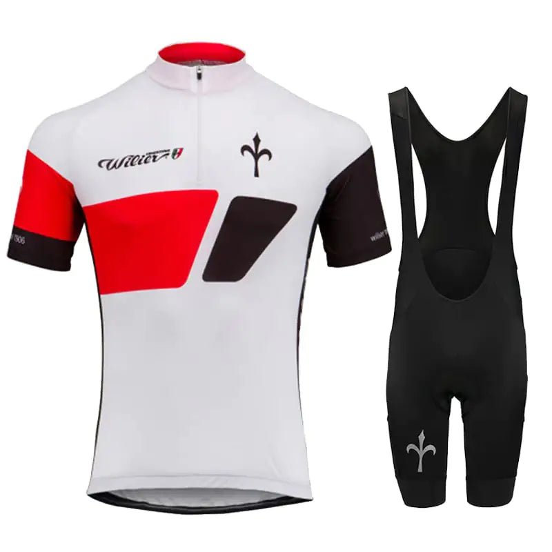 Short-Sleeved Bib Cycling Jersey