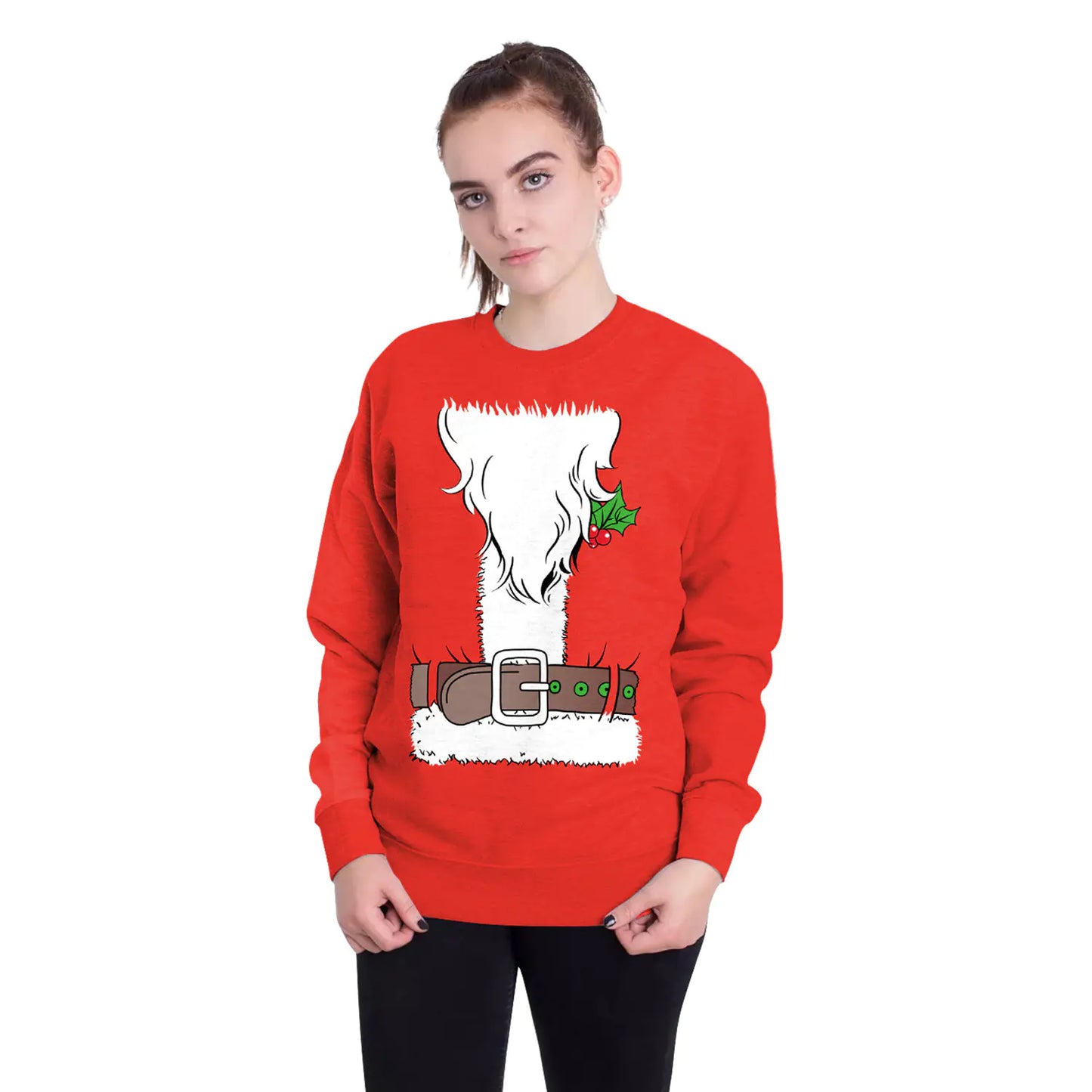 3D Digital Printed Women's Christmas Pullover Sweatshirt