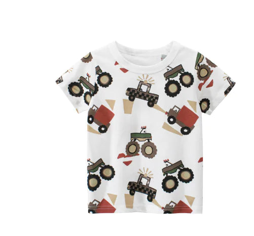 Children's Car Short Sleeve T-Shirt