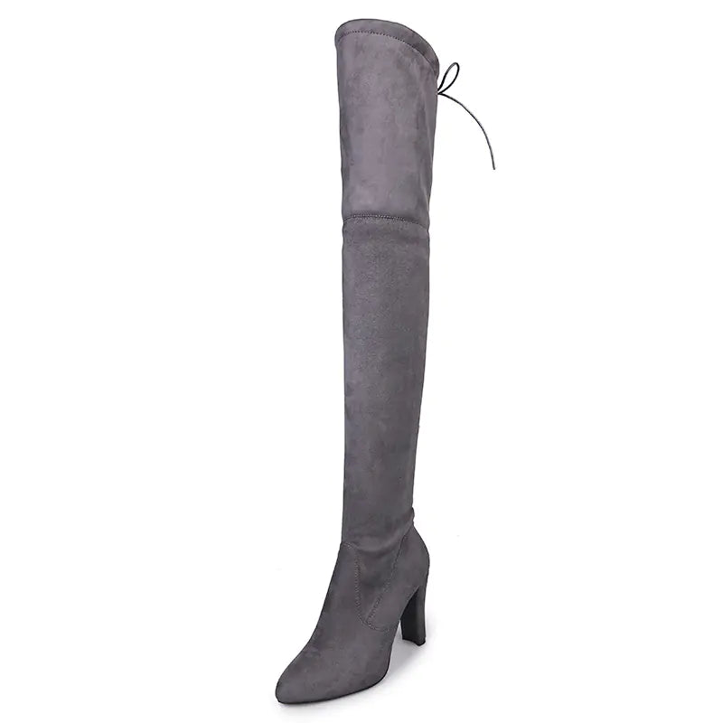 2020 Fashion Pointed Toe High Heel Over Knee Boots