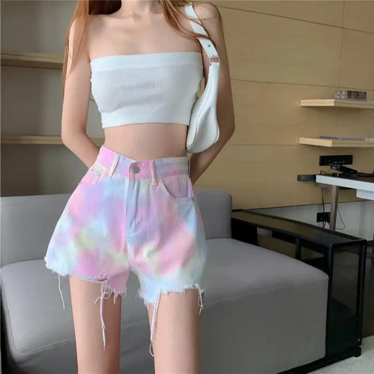 Korean Style Denim Shorts for Women - Fried Street Look