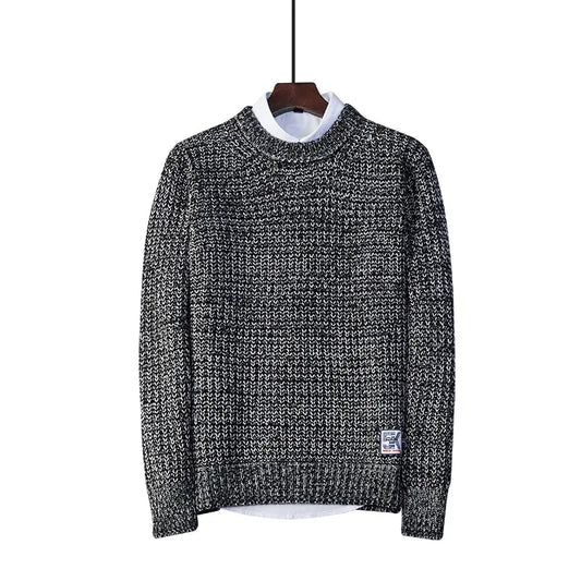Men's Loose Fit Crew Neck Pullover Sweater