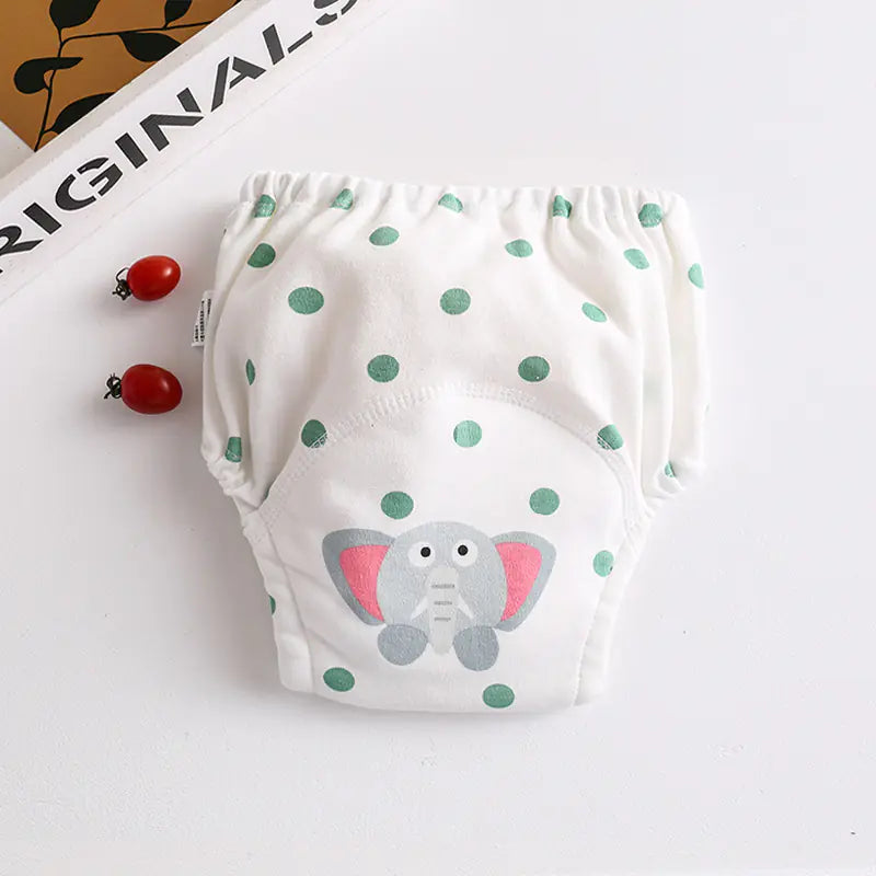 Cotton Pocket Baby Learning Pull-Up Diaper Pants