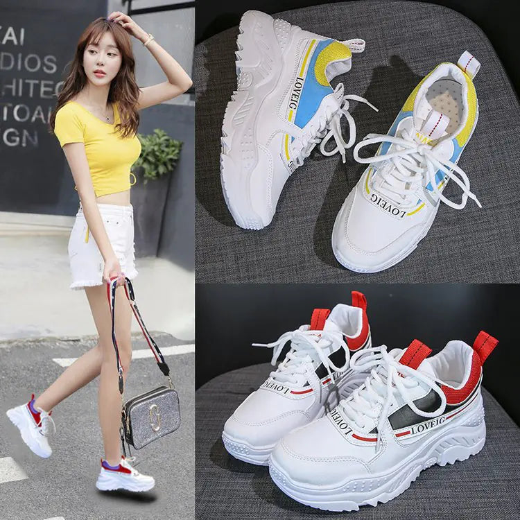 Thick Sole Breathable Dad Sneakers (Sport Style)